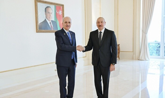 Prezident Numan Qurtulmuşu qəbul etdi - Foto