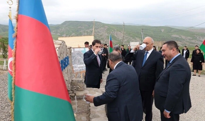 Xızının Fındığan kəndi içməli su ilə təmin olundu - Foto