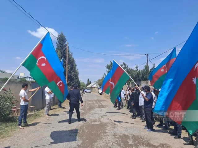 İmişlidə I Qarabağ müharibəsinin itkin-şəhidi Mürşüd Nərimanov dəfn edilib - FOTO