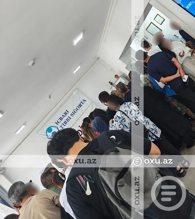 Binə xəstəxanasında xaos: Növbə sistemi yoxdur - FOTO - VİDEO