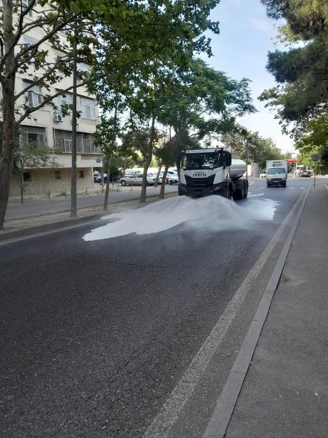 Bakıda böyük təmizlik - FOTO