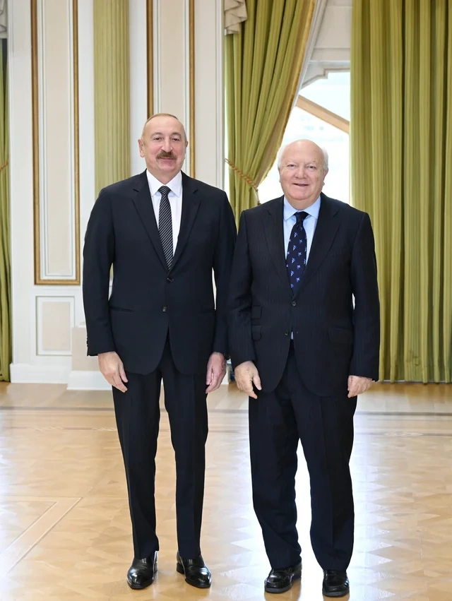 Azərbaycan Prezidenti BMT-nin Sivilizasiyalar Alyansının ali nümayəndəsini qəbul edib - Foto
