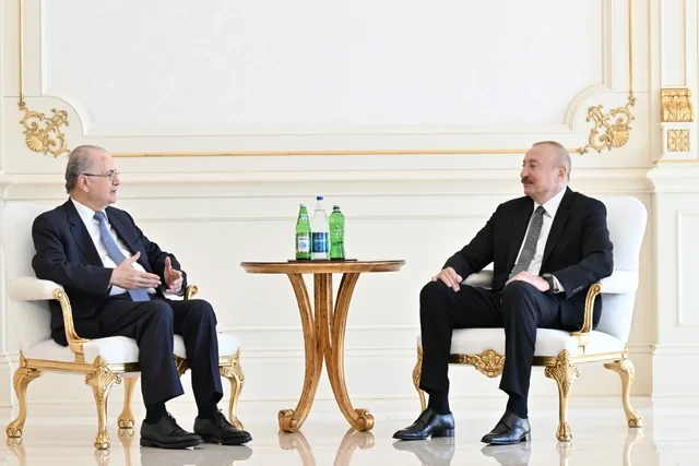 İlham Əliyev Məhəmməd Mustafanı qəbul edib - FOTO