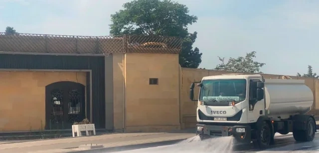 Bakıda böyük təmizlik - FOTO