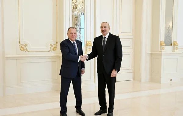 Prezident İlham Əliyev Beynəlxalq Cüdo Federasiyasının prezidentini qəbul edib - Foto