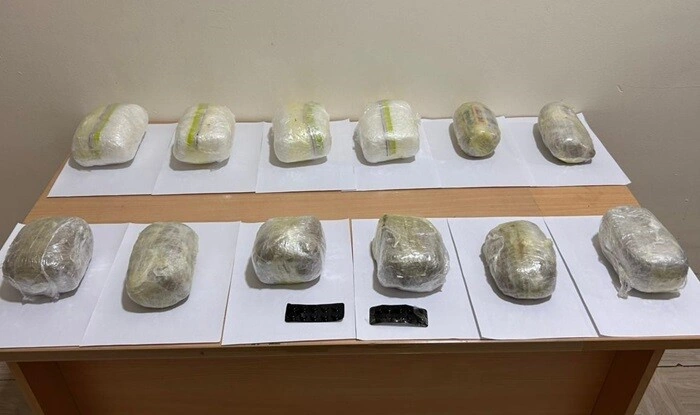 Yük aparan maşında 53 kq narkotik tapıldı