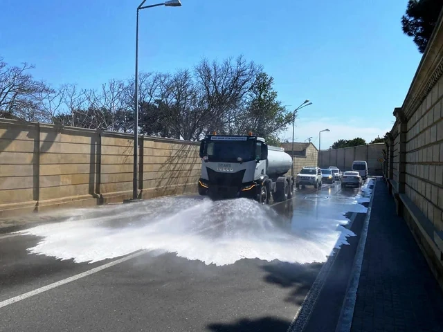 Bakıda böyük təmizlik - FOTO