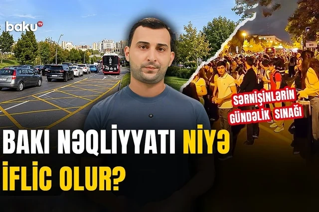 Şəhər böyüyür, yollar daralır: Paytaxtda hərəkəti çətinləşdirən əsas səbəb nədir? - VİDEO
