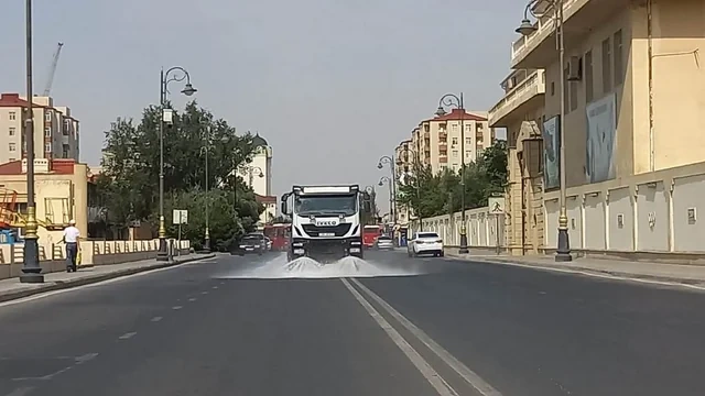 Bakıda böyük təmizlik - FOTO