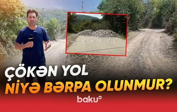 Altı kəndi birləşdirən alternativ yol sürücülərin işini daha da çətinləşdirdi - VİDEO
