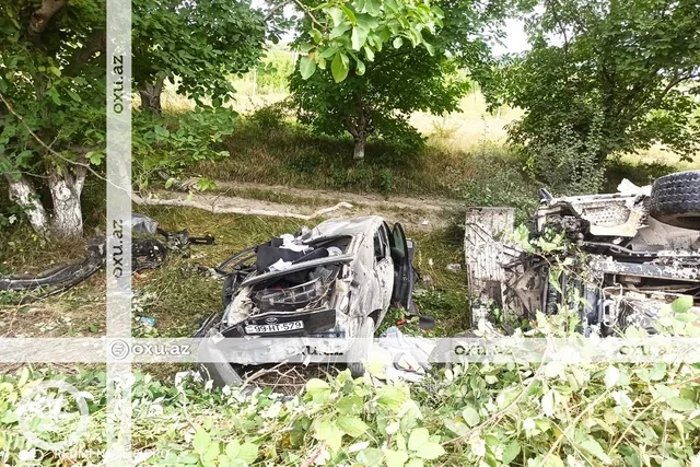 Quba-Bakı yolunda zəncirvari qəza: Xəsarət alanlar var - FOTO