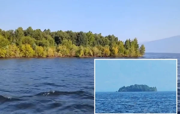 Kanadadakı göldə sirli ada peyda olub - FOTO