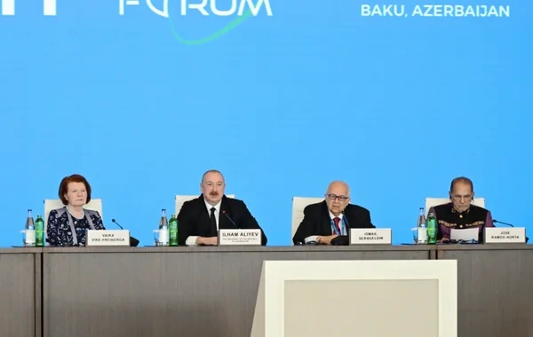 İlham Əliyevin sosial şəbəkə hesablarında XIII Qlobal Bakı Forumu ilə bağlı videoçarx paylaşılıb