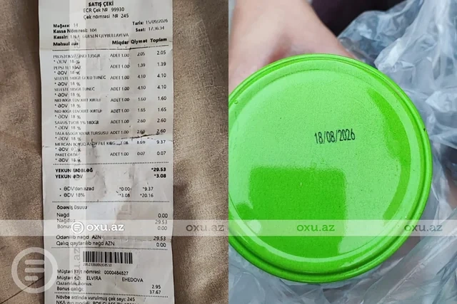 Bakıda supermarketdən turşu aldı: İÇİNDƏN GÖRÜN NƏ ÇIXDI - FOTO - VİDEO