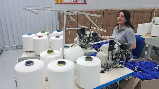 Xankəndidə 3.5 milyon manat investisiya ilə əlcək fabriki fəaliyyətə başlayıb - FOTO