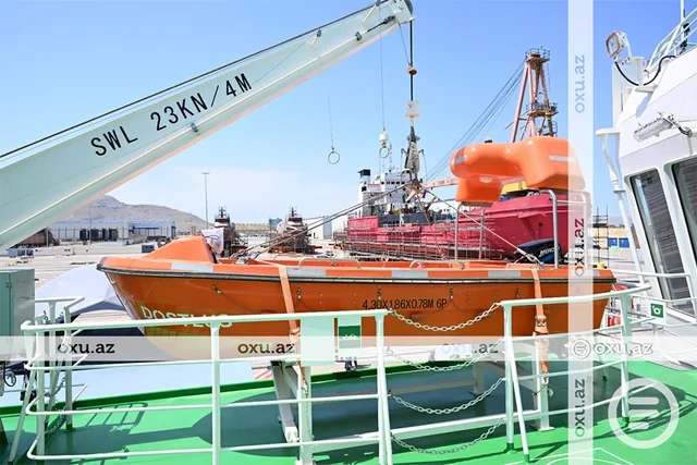 Azərbaycandan Türkmənistana hədiyyə olunan tankerin GÖRÜNTÜLƏRİ - FOTO