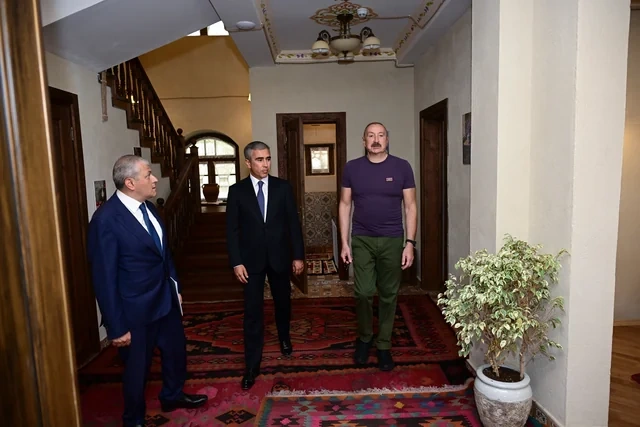 Prezident İlham Əliyev Şuşada "Yasəmən" hotelinin yeni korpusları ilə tanış olub - FOTO