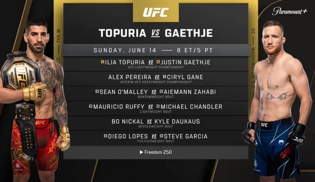 Ağ Evdə keçiriləcək UFC turnirinin döyüşləri elan edildi