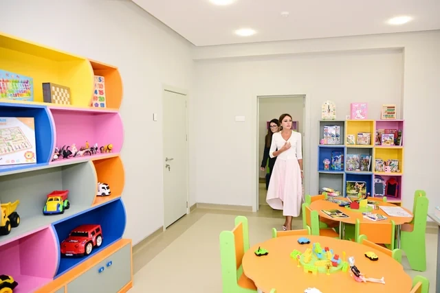 Bakının Nəsimi rayonunda yeni körpələr evi-uşaq bağçası istifadəyə verilib - FOTO