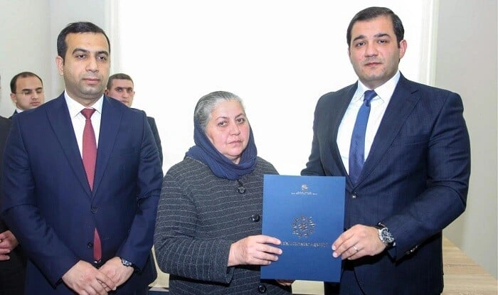 Tərtərdə şəhid ailələri və əlillərə daha 25 mənzil verildi