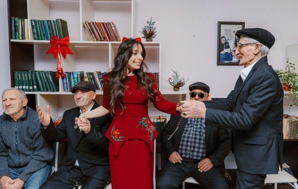 Leyla Əliyeva Ahıl şəxslər üçün sosial xidmət müəssisəsindən paylaşım edib