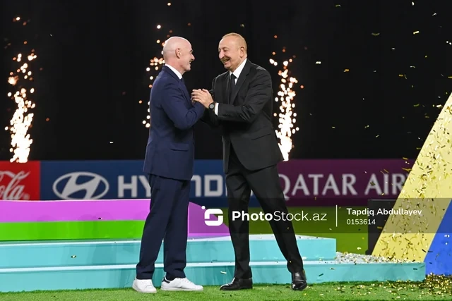 Prezident İlham Əliyev "FIFA U-15 World Cup and Festival"ın final matçını izləyib, mükafatlandırma mərasimində iştirak edib - Foto