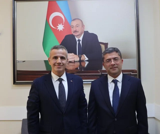 Media və Yayım Şurasında Ferhat Pirinççinin rəhbərlik etdiyi nümayəndə heyəti ilə görüş keçirildi - FOTO