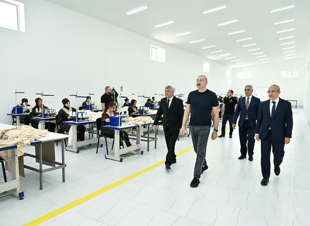 Xocalı şəhərində "Qarabağ Tekstil Evi" MMC istifadəyə verilib