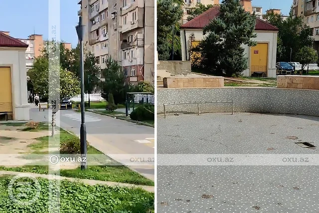 Bakıda park qaranlığa qərq olub - Foto/Video