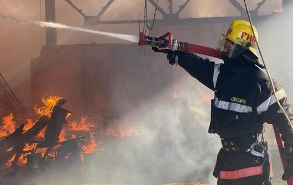 Qusarda tikilidə yanğın olub