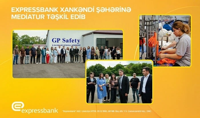 Expressbank Xankəndi şəhərinə mediatur təşkil edib