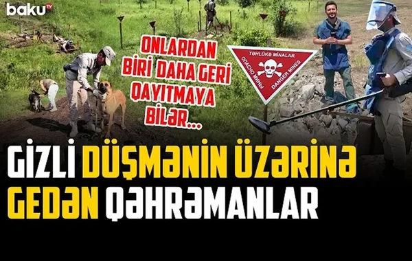 Hər addımda ölüm riski: Atası şəhid oldu, oğlu yolunu davam etdirir... - VİDEO