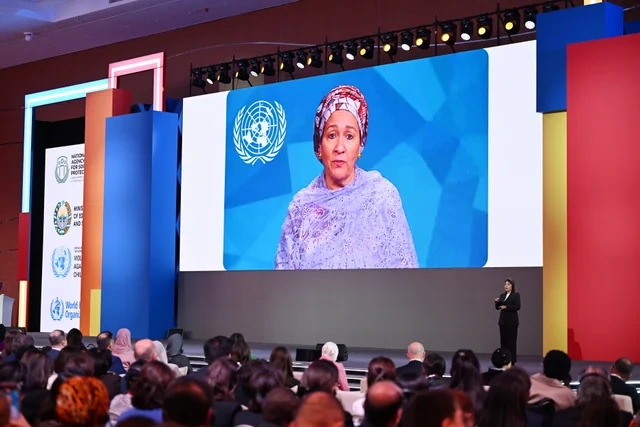 Leyla Əliyeva Səmərqənddə uşaqların rifahına dair Ümumdünya Sammitində iştirak edib - Foto