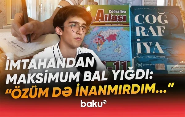Həmyaşıdlarına örnək olan Paşa uğurunun sirlərini bölüşdü: "Əsas məsələ çox oxumaq deyil" - VİDEO