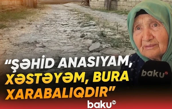 Masallı sakinləri imdad diləyirlər: "Şəhidin adına layiq küçə deyil" - VİDEO