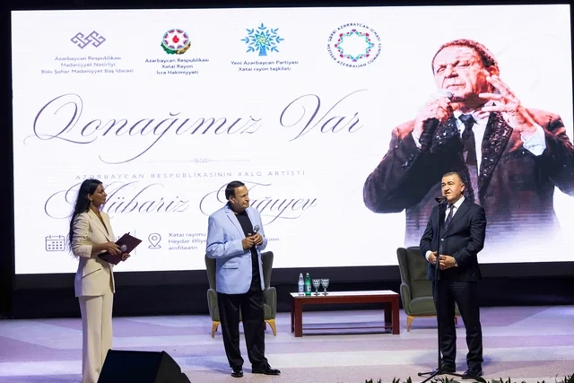 Xətai rayonunda Xalq artisti Mübariz Tağıyevlə görüş keçirilib