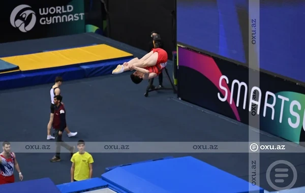 Milli Gimnastika Arenasında batut gimnastikası və tamblinq üzrə Dünya Kuboku keçirilir