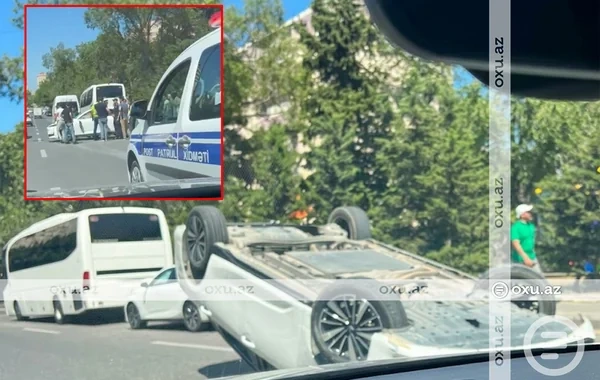 Bakıda "Changan" AŞDI: ÜÇ YARALI VAR - FOTO - VİDEO