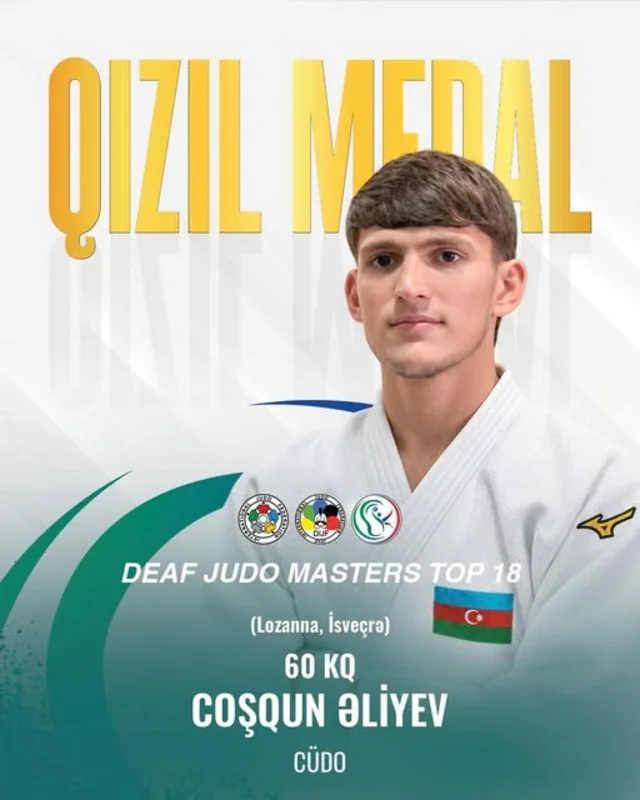 Coşqun Əliyev qızıl medal qazanıb - FOTO