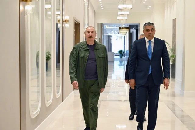 Prezident "Xankəndi" hotelinin açılışında iştirak edib - FOTO