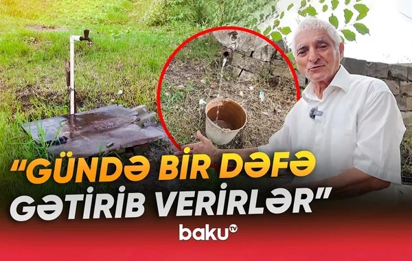 Uzun illərdir davam edən su problemi: "Vəziyyətimiz çox ağırdır" - VİDEO
