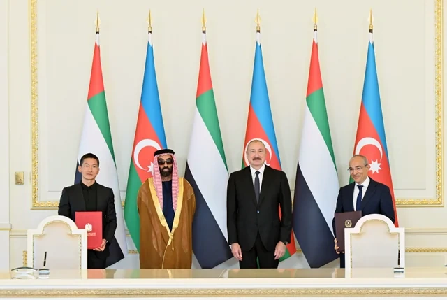 İlham Əliyev Birləşmiş Ərəb Əmirliklərinin milli təhlükəsizlik müşavirini qəbul edib - FOTO