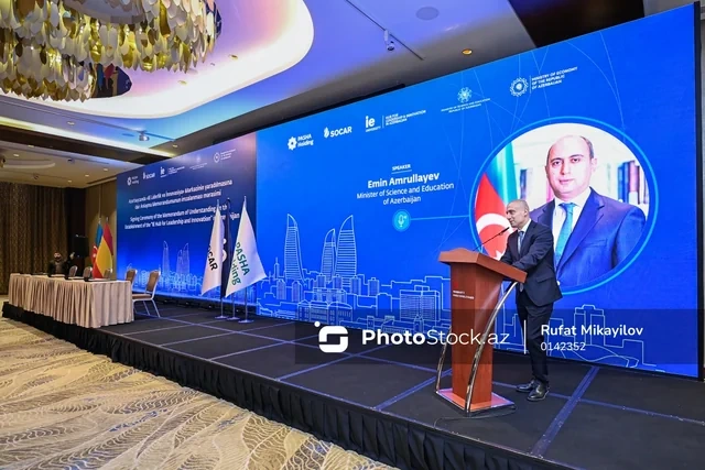 Bakıda Liderlik və İnnovasiya üzrə IE Mərkəzinin yaradılması üzrə Anlaşma Memorandumu imzalanıb - FOTO