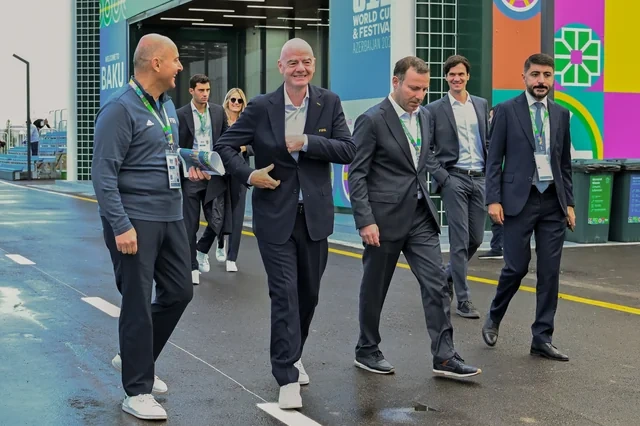 FIFA U-15 dünya çempionatına start verildi: Rəsmilərin Hövsan Yarış Kompleksinə səfəri baş tutub - Foto