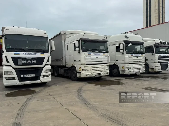 Azərbaycandan Ukraynaya humanitar yardım göndərildi - Foto
