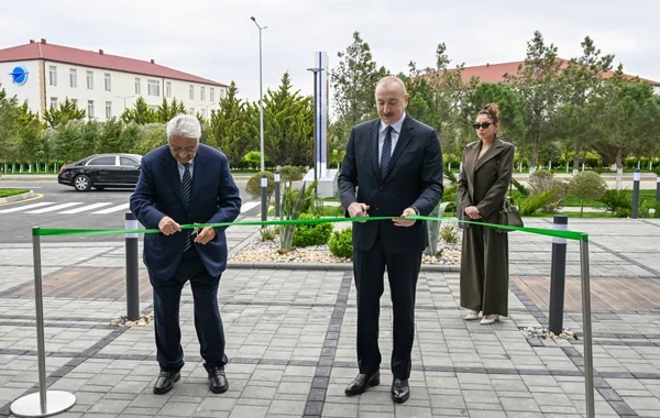 Prezident İlham Əliyev Milli Aviasiya Akademiyasında Beynəlxalq Təlim Mərkəzinin açılışında iştirak edib - FOTO - VİDEO