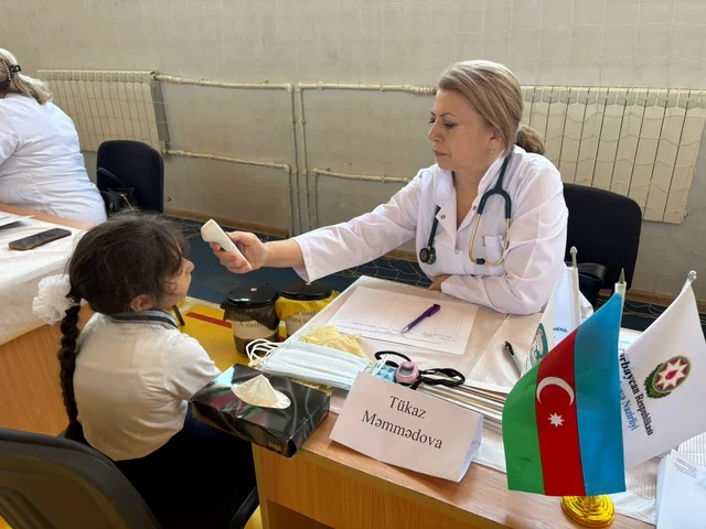 Səhiyyə Nazirliyi Xankəndidə uşaqlar üçün tibbi aksiya keçirdi - FOTO