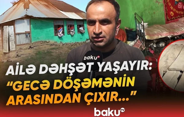 Ailə qorxu içində: "Burada necə yaşadığımızı bir Allah bilir" - VİDEO