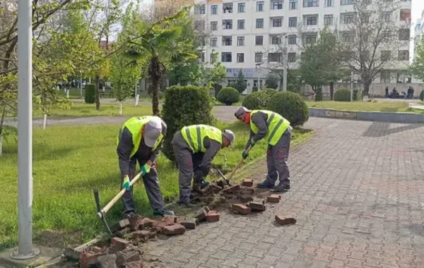 Lənkəranda parkda işlədilər fəhlələrin maaşı verilmədi: Şirkət cərimələndi - Foto