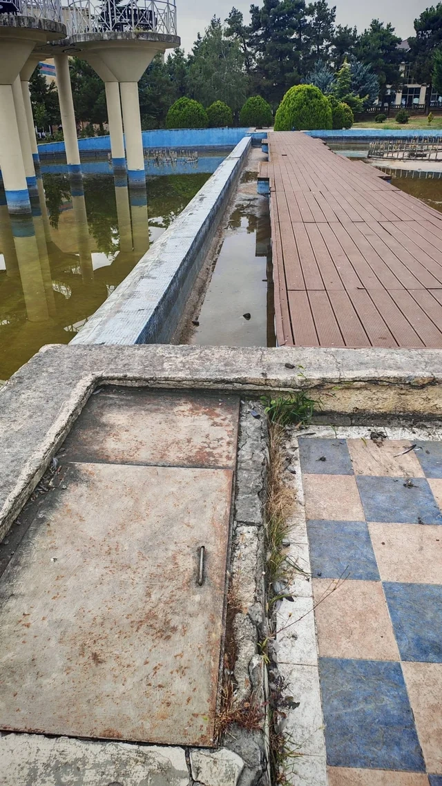 Oğuzda xarabalığı xatırladan Mədəniyyət və istirahət parkı - FOTO - VİDEO